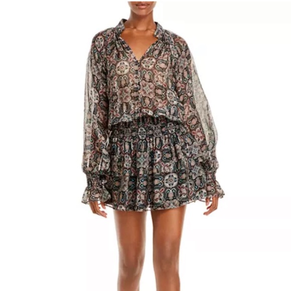 Ramy BrookCollin Printed Silk Dress Size XS